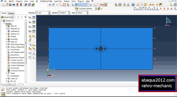 آموزش تحلیل تمرکز تنش در ورق های سورخ دار در نرم افزار آباکوس